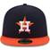 New Era Houston Astros Road Authentic Collection On Field 59FIFTY Performance Fitted Hat Men - Navy/Orange