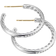 David Yurman Small Hoop Earrings - Silver/Gold/Diamonds