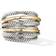 David Yurman The Crossover Wide Ring - Silver/Gold