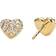 David Yurman Heart Stud Earrings - Gold/Diamonds