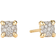 David Yurman Petite Chatelaine Stud Earrings - Gold/Diamonds