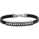 David Yurman Pyramid Stud Bracelet - Silver/Black/Diamonds