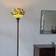 Amora Lighting Hummingbirds Floral Torchiere Floor Lamp 177.8cm