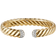 David Yurman Sculpted Cable Cuff Bracelet - Gold/Diamonds