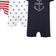 Hudson Baby Cotton Rompers 3-pack - Captain (10152796)