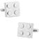 Cufflinks Inc Building Block Cufflinks - Silver