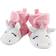 Hudson Baby Animal Fleece Lined Booties - Pink Rainbow Unicorn