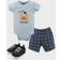Hudson Baby Bodysuit Shorts & Shoes 3-Piece Set - Crab (10155472)