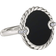 David Yurman Elements Ring - Silver/Onyx/Diamonds