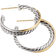 David Yurman The Crossover Collection Medium Hoop Earrings - Silver/Gold