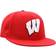 Top of the World Wisconsin Badgers Team Color Fitted Hat Men - Red