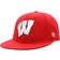 Top of the World Wisconsin Badgers Team Color Fitted Hat Men - Red