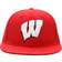 Top of the World Wisconsin Badgers Team Color Fitted Hat Men - Red