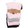 Touched By Nature Organic Cotton Pants 4-pack - Black Lt. Pink Stripe (10165072)