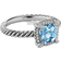 David Yurman Petite Chatelaine Ring - Silver/Topaz/Diamond
