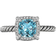 David Yurman Petite Chatelaine Ring - Silver/Topaz/Diamond