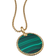 David Yurman Elements Disc Pendant - Gold/Malachite