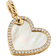 David Yurman Elements Heart Amulet Pendant - Gold/White/Diamonds