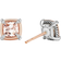 David Yurman Petite Chatelaine Stud Earrings - Rose Gold/Silver/Morganite/Diamonds