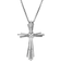David Yurman Angelika Cross Necklace - Silver/Diamonds
