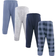 Hudson Baby Quilted Jogger Pants 4 Pack - Navy Plaid (10125860)