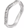 Traditions Jewelry Company April Birthstone Stackable Wave Ring - Silver/Transparent