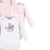 Hudson Long Sleeve Bodysuits 3-pack - Pink Winter