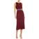 Mac Duggal Vertical Sequin Midi Sheath Dress - Burgundy