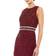 Mac Duggal Vertical Sequin Midi Sheath Dress - Burgundy