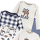 Hudson Long Sleeve Bodysuits 5-pack - Moose Bear (10156283)