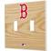 Strategic Printing Boston Red Sox Baseball Bat Design Double Toggle Light Switch Plate