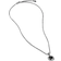 David Yurman Petite Albion Pendant Necklace - Silver/Onyx/Diamonds