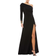 Mac Duggal Off-The-Shoulder Jersey Gown - Black Multi