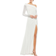 Mac Duggal Off-The-Shoulder Jersey Gown - White