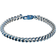 Lynx Foxtail Chain Bracelet - Silver/Blue