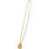 Adornia Paper Clip Chain Pendant Neckalce - Gold