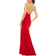Mac Duggal Beaded Halter Jersey Evening Gown - Red
