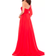 Mac Duggal Flowy One Sleeve Gown - Red