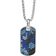 David Yurman Navy Camo Pavé Tag Pendant - Silver/Sapphires