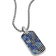 David Yurman Navy Camo Pavé Tag Pendant - Silver/Sapphires