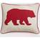 Eddie Bauer Bear Applique Twill Complete Decoration Pillows Red (50.8x40.64cm)