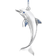 Thomas Sabo Dolphin Pendant - Silver/Black/Blue/Transparent