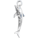 Thomas Sabo Dolphin Pendant - Silver/Black/Blue/Transparent