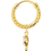 Thomas Sabo Charm Club Single Hoop Seahorse Earring - Gold/Transparent