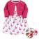 Hudson Dress, Cardigan, Shoe Set 3-Piece - Pink/Flamingo (10155934)