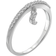JewelonFire Moon Stackable Ring - Silver/Diamonds