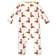 Touched By Nature Baby Boho Fox Coveralls 3-pack - Orange/White