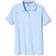 French Toast Girl's Short Sleeve Interlock Polo with Picot Collar - Blue