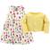 Luvable Friends Toddler Girl's Dress & Cardigan Set - Tulips (10137132)