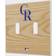 Strategic Printing Colorado Rockies Baseball Bat Design Double Toggle Light Switch Plates